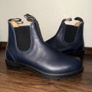 New Navy Blundstone Original 2246 Chelsea Genuine Leather Boots US M 9.5